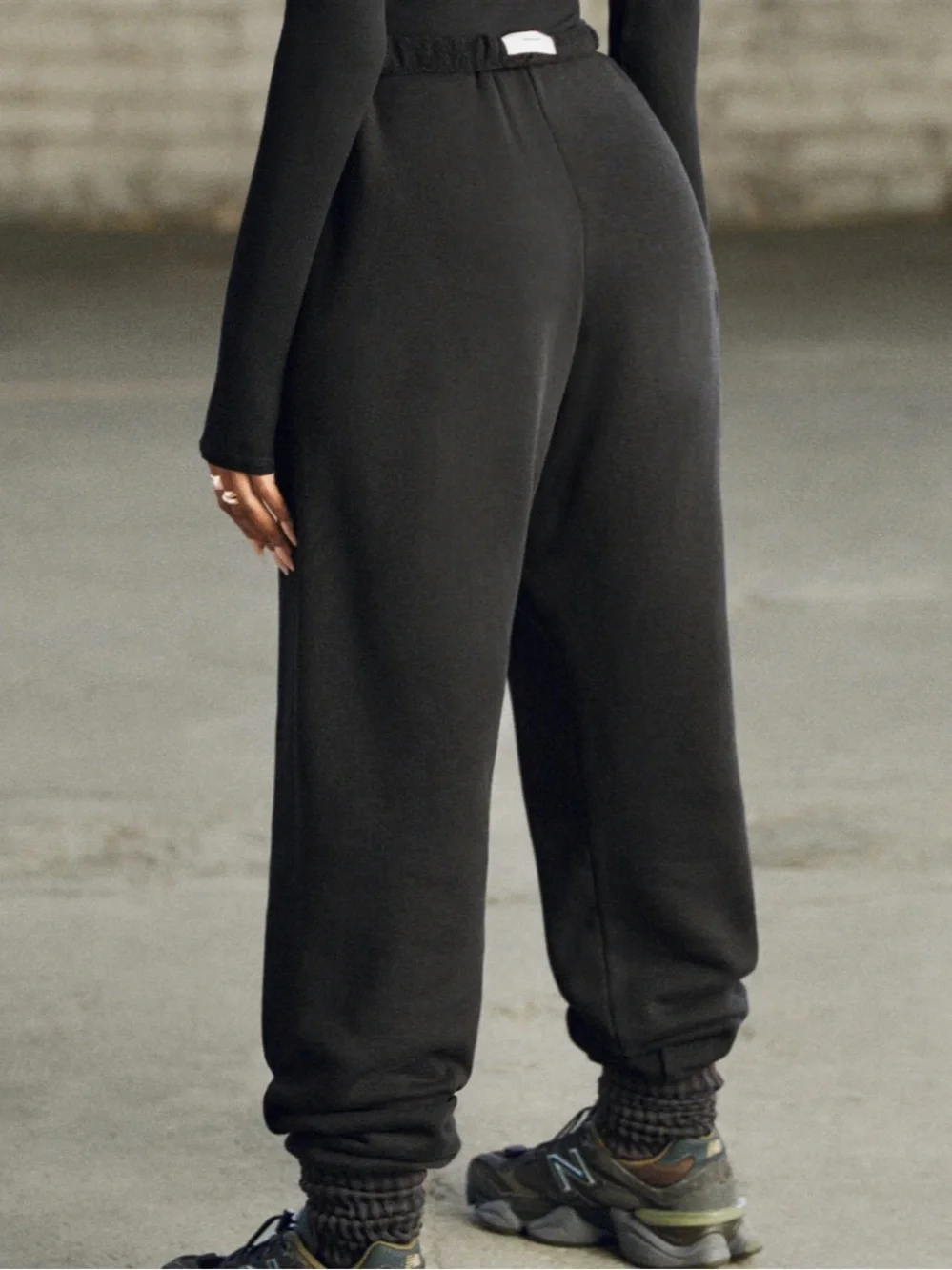 ♡ Joah Brown NWT Oversized Jogger Black French Terry